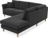 Eden - 2-sits soffa med divan - Grå