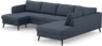 County - 3-sits soffa med schäslong vänster och divan höger - Blå