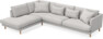 Harper - 3-sits soffa med divan vänster - Grå
