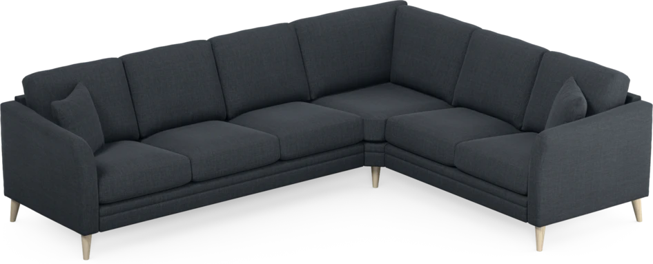 Eden - Hörnsoffa, 3+2-sits - Blå