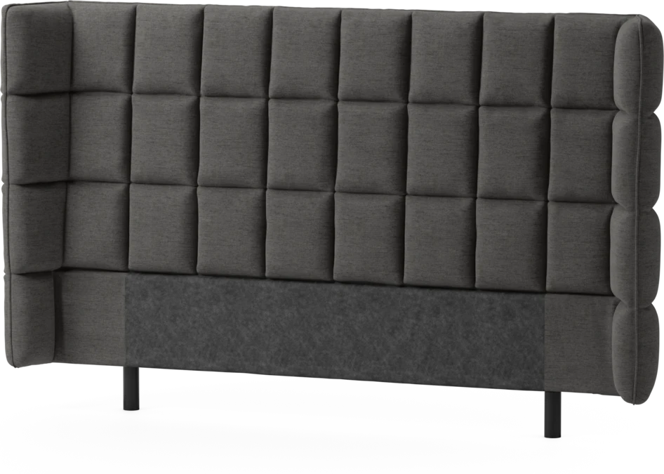 Delux Rutig - Sänggavel, 120-180 cm - Grå