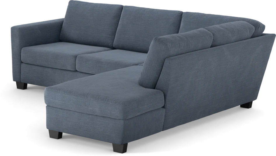 Friday - 2,5-sits soffa med divan höger - Blå