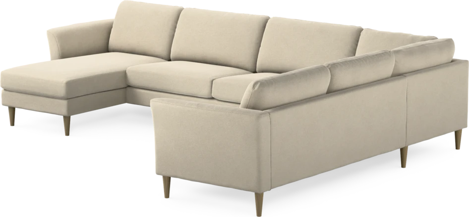 Bridge - Hörnsoffa, 3+2-sits med schäslong vänster - Beige
