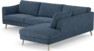 Madison Lux - 3-sits soffa med divan höger - Blå