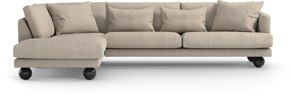 Harper - 3-sits soffa med divan vänster - Beige