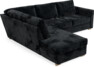 Friday - 2,5-sits soffa med divan vänster - Blå
