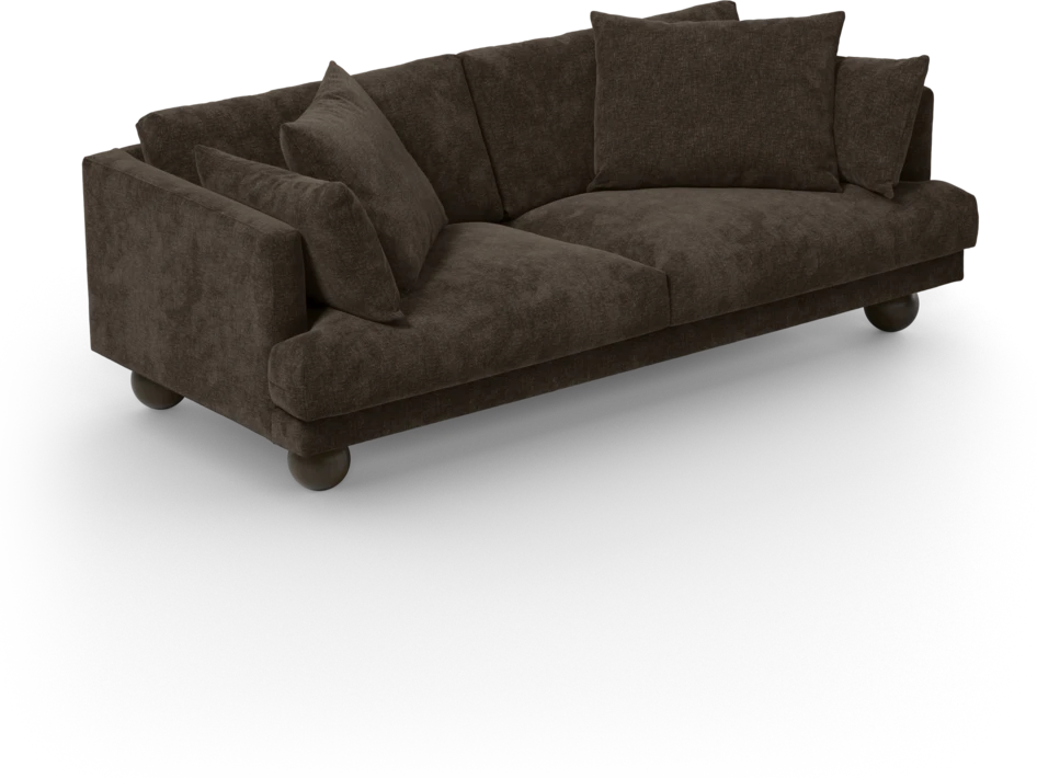 Harper - 3-sits soffa - Brun