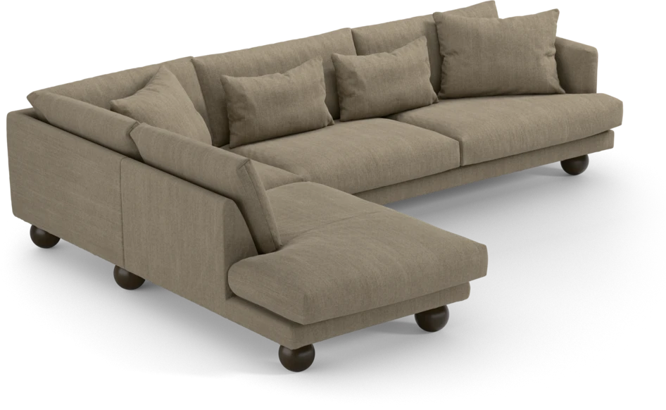 Harper - 3-sits soffa med divan vänster - Beige