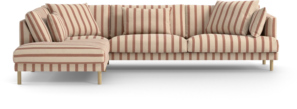 Harper - 3-sits soffa med divan vänster - Flerfärgad