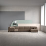 Nevada - 3-sits soffa med cosy hörn vänster och divan höger - Beige