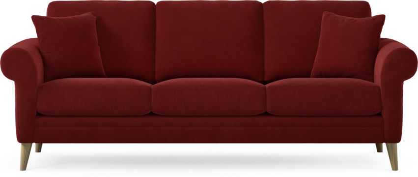 Eden - 3-sits soffa - Röd