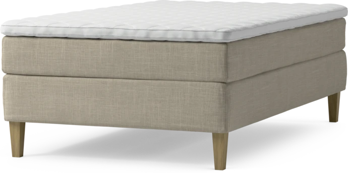 Delux Sense, Kontinentalsäng, enkelsäng 120 cm med bäddmadrass och sängben