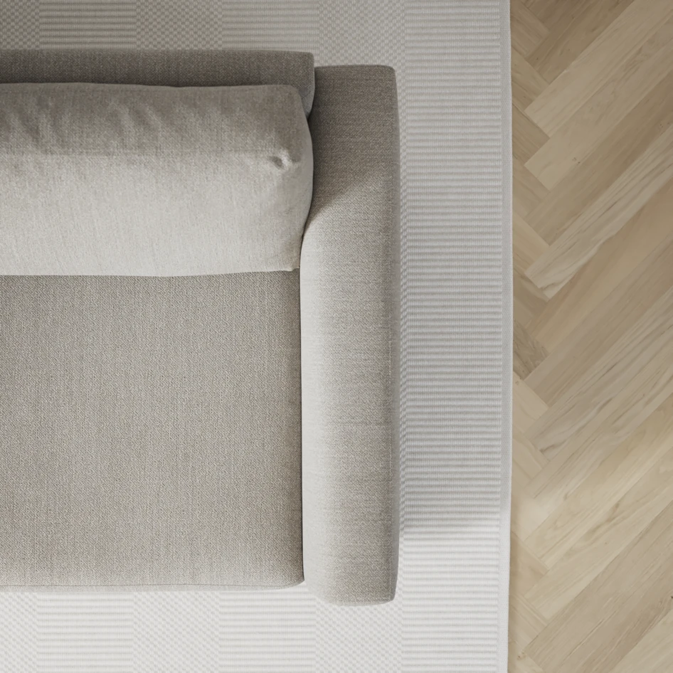 Friday - 2,5-sits soffa med divan vänster - Grå