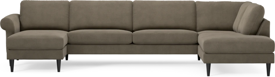 Bridge - 3-sits soffa med schäslong vänster och divan höger - Beige