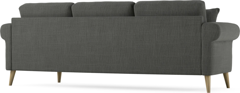 Eden - 3-sits soffa svängd - Grå