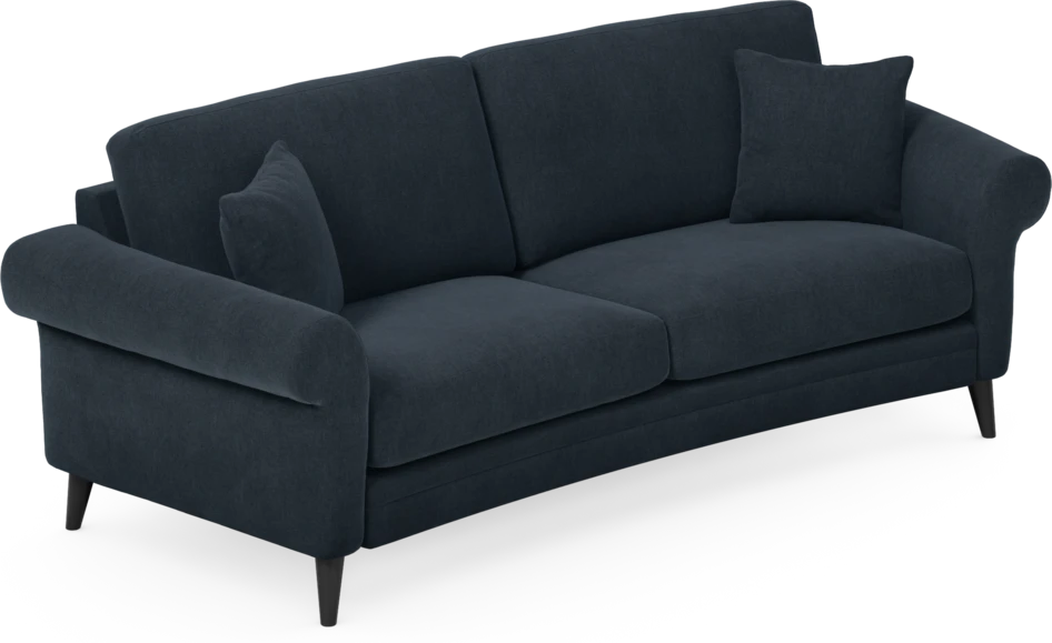 Eden - 2,5-sits soffa svängd - Blå