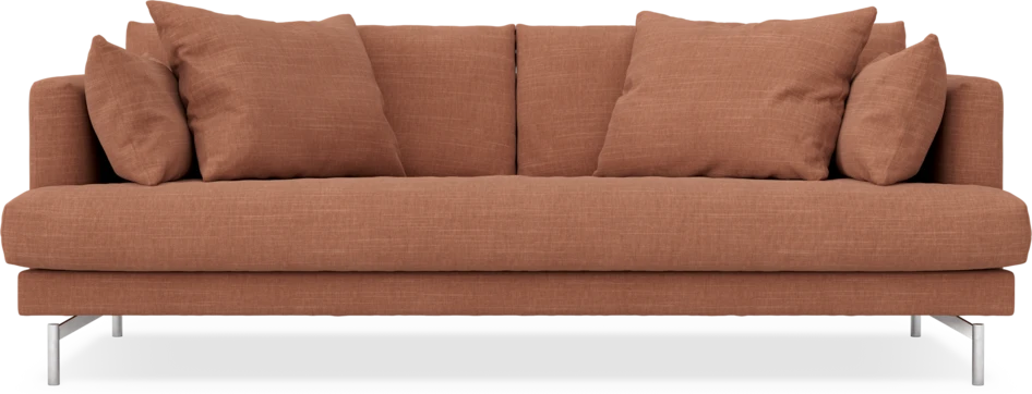 Harper - 3-sits soffa, hel dyna - Orange