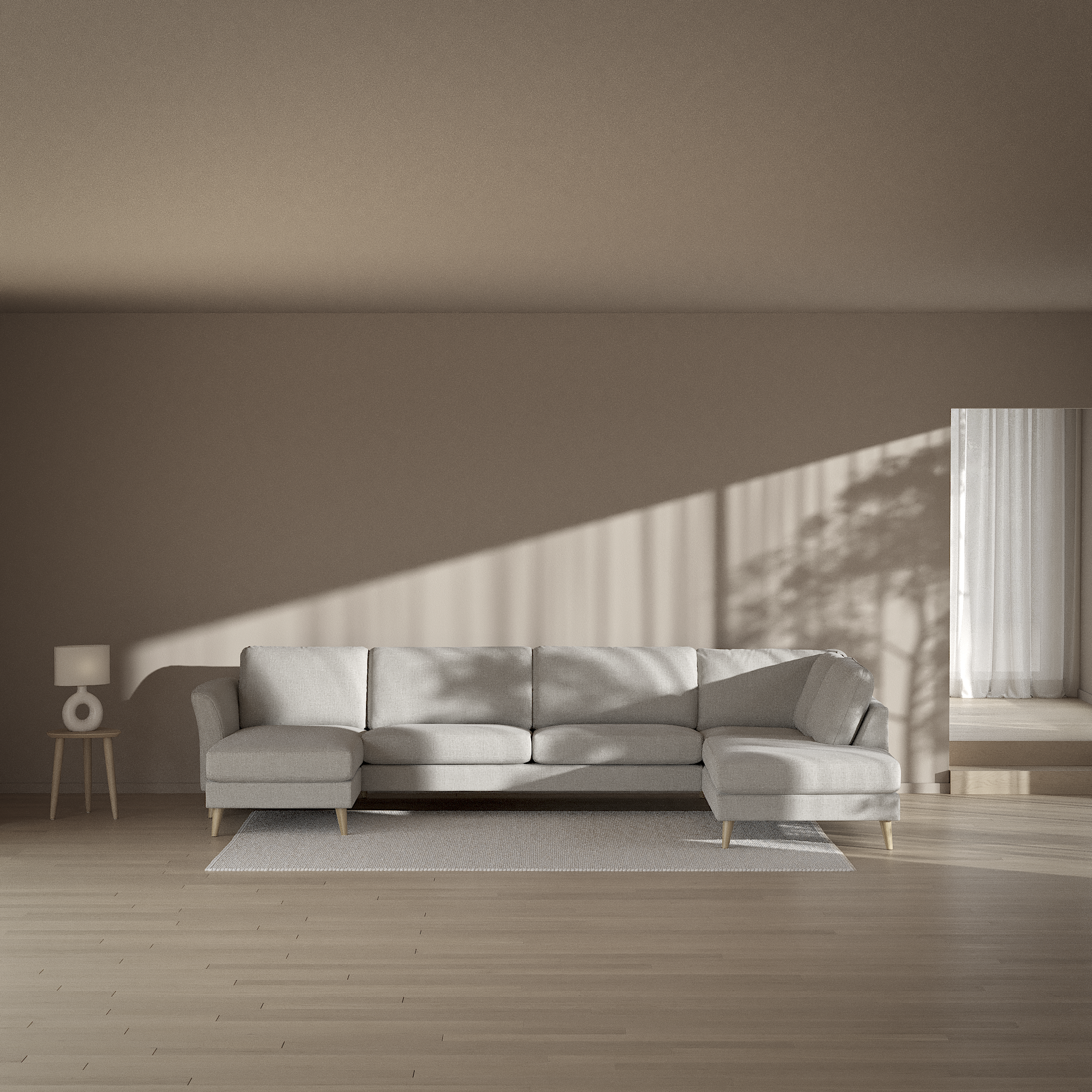 Bridge - 3-sits soffa med schäslong vänster och divan höger - inspiration