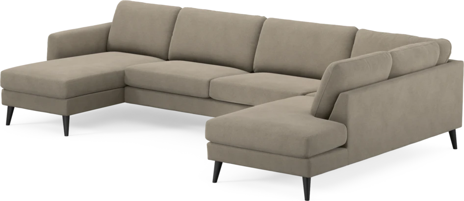 Bridge - 3-sits soffa med schäslong vänster och divan höger - Beige