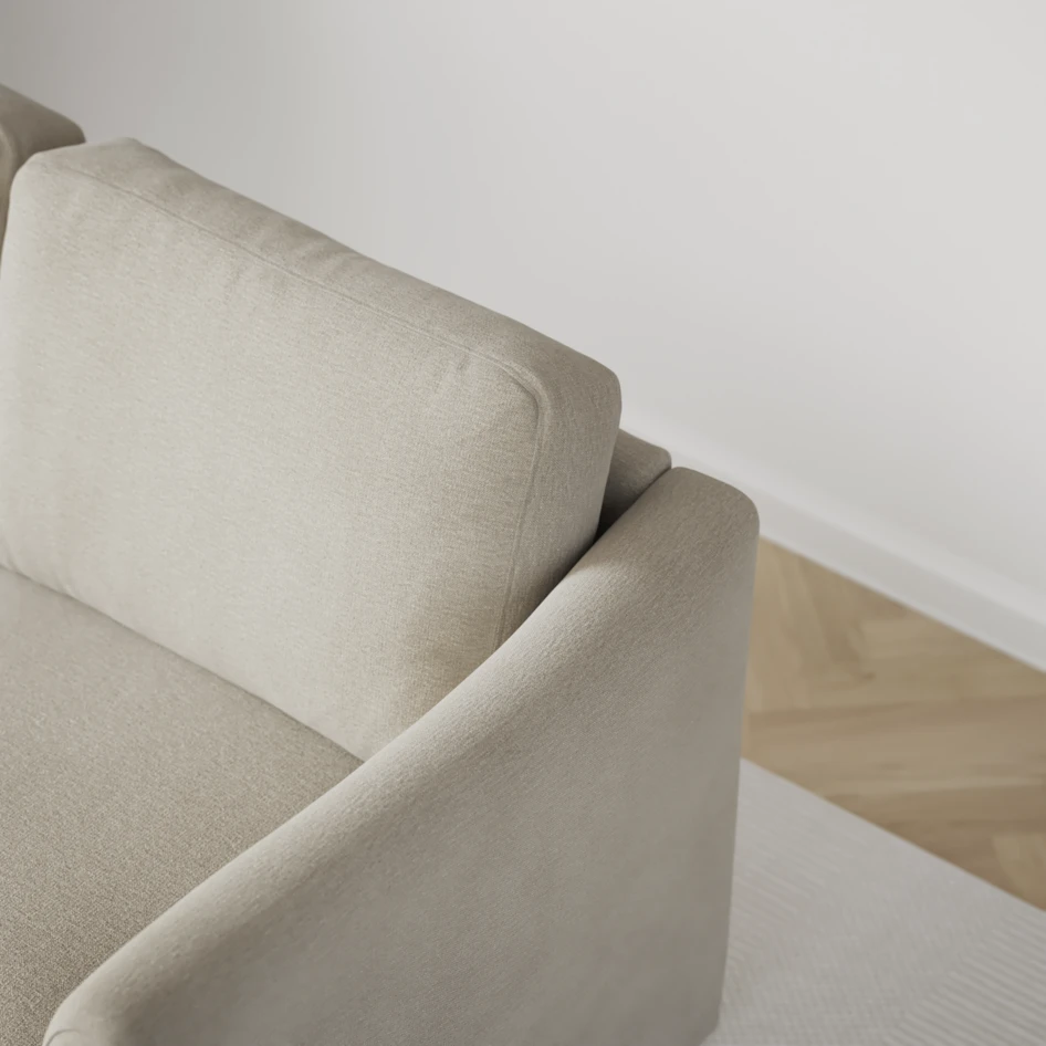 Öland - Bäddsoffa med divan vänster och schäslong höger - Brun