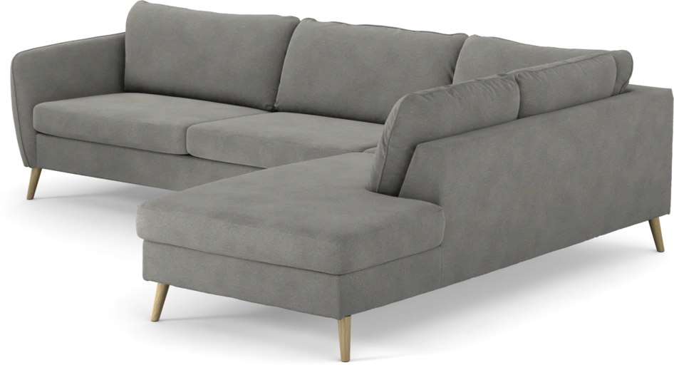County - 2,5-sits soffa med divan höger - Grå