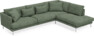 Harper - 3-sits soffa med divan höger - Grön
