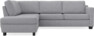 Friday - 2,5-sits soffa med divan vänster - Grå