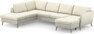 County - 3-sits soffa med divan vänster och schäslong höger - Vit