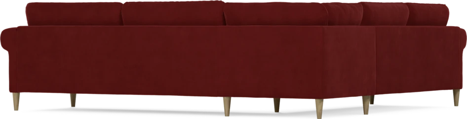 Bridge - Hörnsoffa, 2+3-sits - Röd
