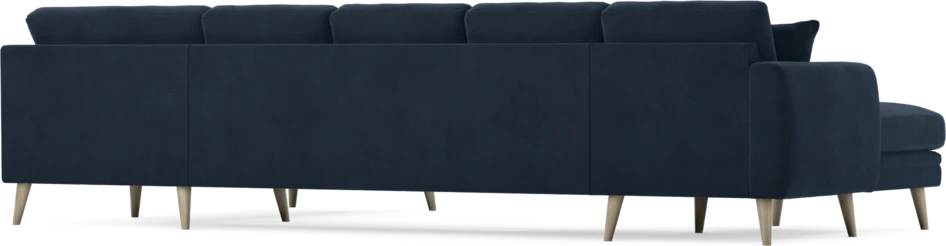 Eden - 3-sits soffa med schäslong vänster och divan höger - Blå
