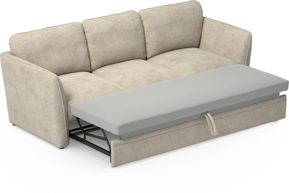 Öland - Bäddsoffa 3-sits, längsbäddad - Beige
