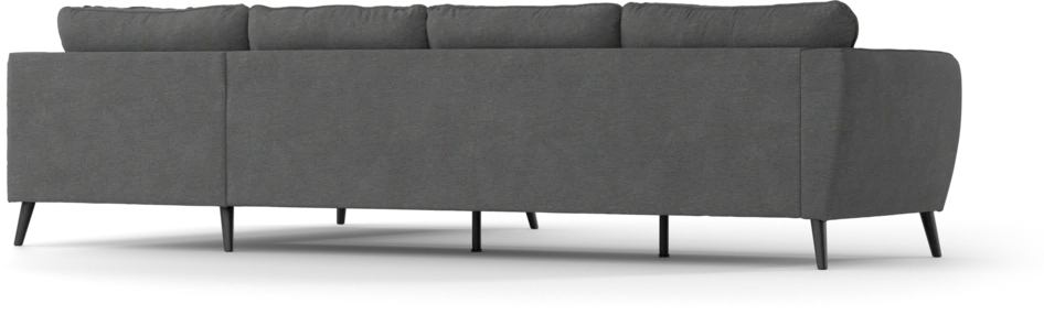 County - 3-sits soffa med divan höger - Grå