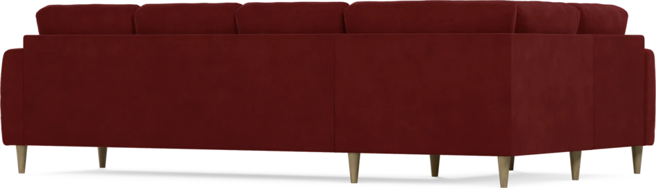 Eden - Hörnsoffa, 1+3-sits - Röd