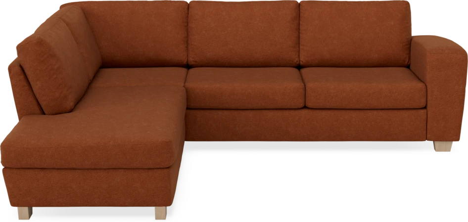 Friday - 2,5-sits soffa med divan vänster - Orange