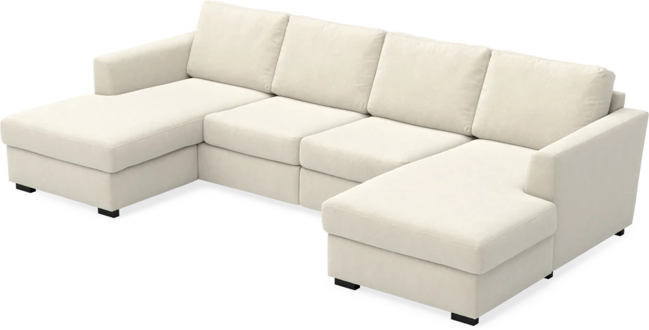 Friday - 2-sits soffa med två schäslonger - Beige