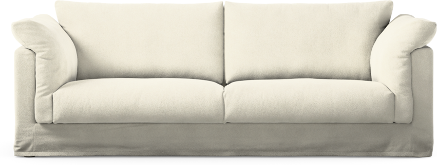 Cherrie - 3-sits soffa med kappa - Vit
