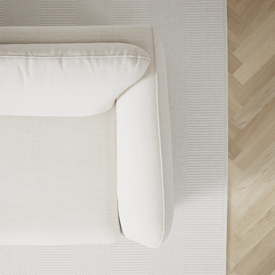 Madison - 2-sits soffa med divan vänster och schäslong höger - Vit