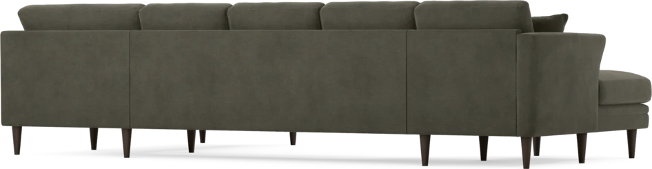 Eden - 3-sits soffa med schäslong vänster och divan höger - Grå
