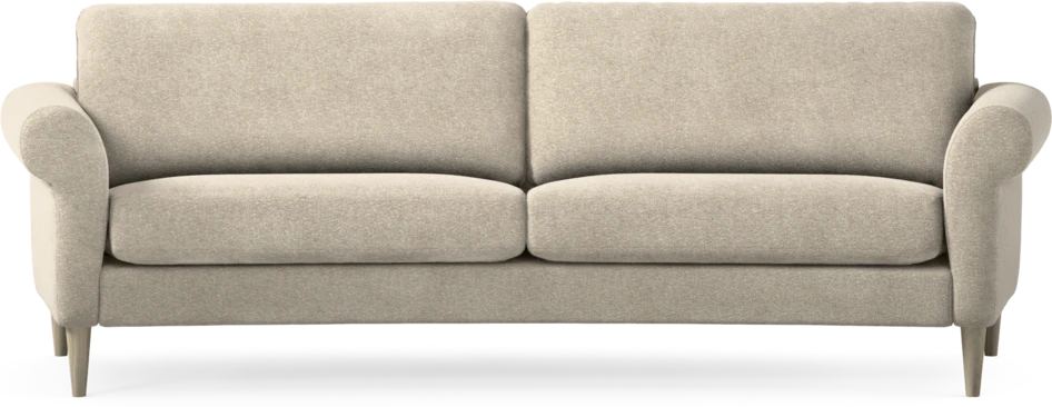 Bridge - 3-sits soffa svängd - Beige