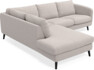 Madison - 2-sits soffa med divan vänster - Grå