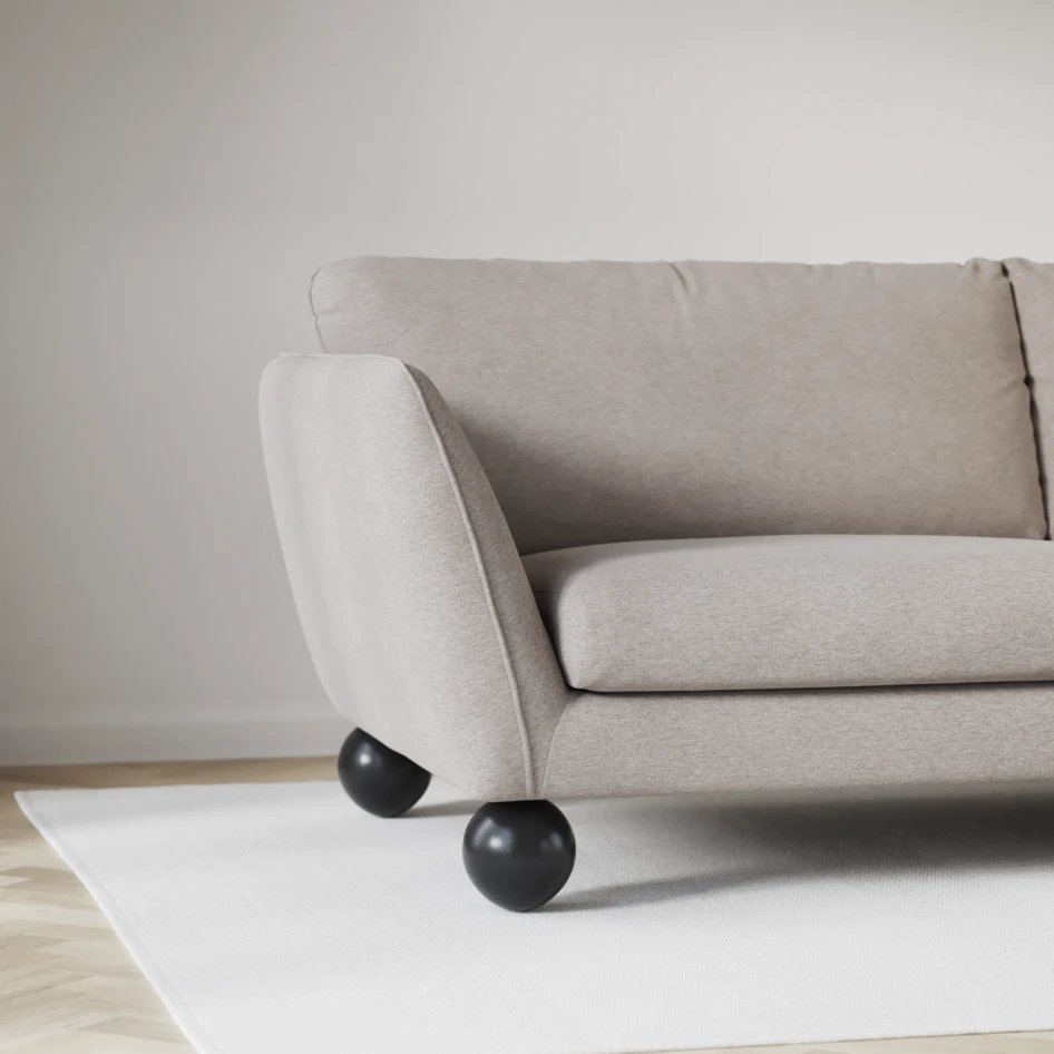 Madison Lux - 2-sits soffa med divan vänster och schäslong höger - Beige