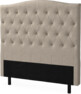 Delux Välvd - Sänggavel, 90-210 cm - Beige