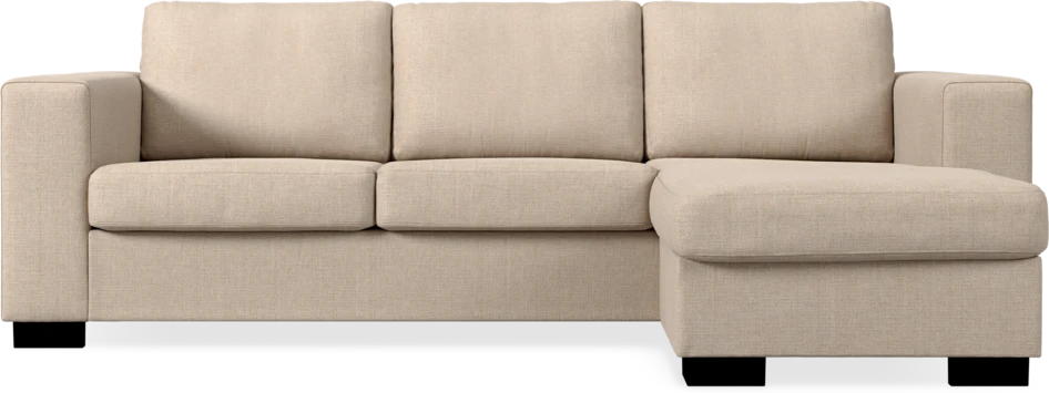 Nevada - 3-sits soffa med flyttbar schäslong - Beige