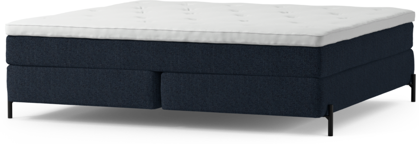 Delux Sense - Kontinentalsäng, dubbelsäng med bäddmadrass och sängben