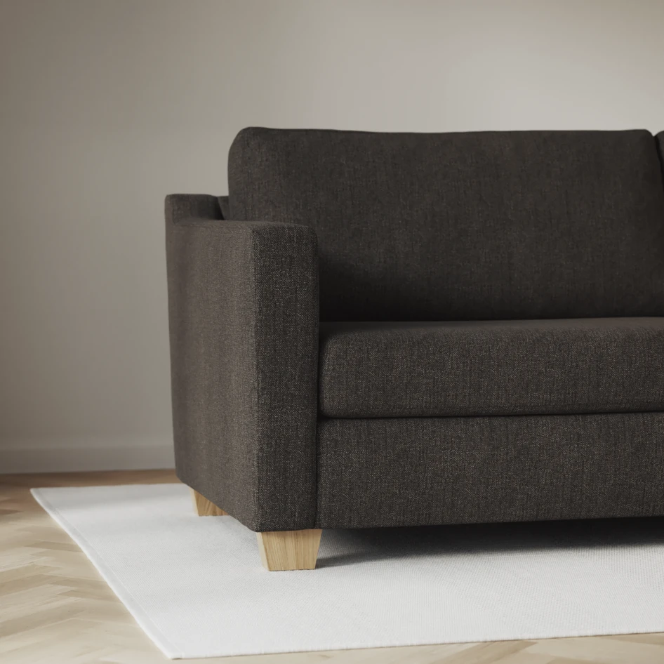 Friday - Hörnsoffa, 2+3-sits - Brun