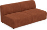 Ruby - 2-sits soffa utan armstöd - Orange