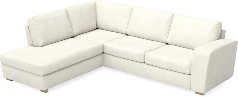 Friday - 2,5-sits soffa med divan vänster - Vit