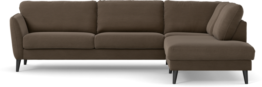 Bridge - 3-sits soffa med divan höger - Brun