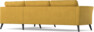 Bridge - 3-sits soffa med divan höger - Gul