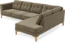 Rio - 3-sits soffa med divan höger - Grön